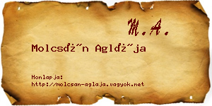 Molcsán Aglája névjegykártya